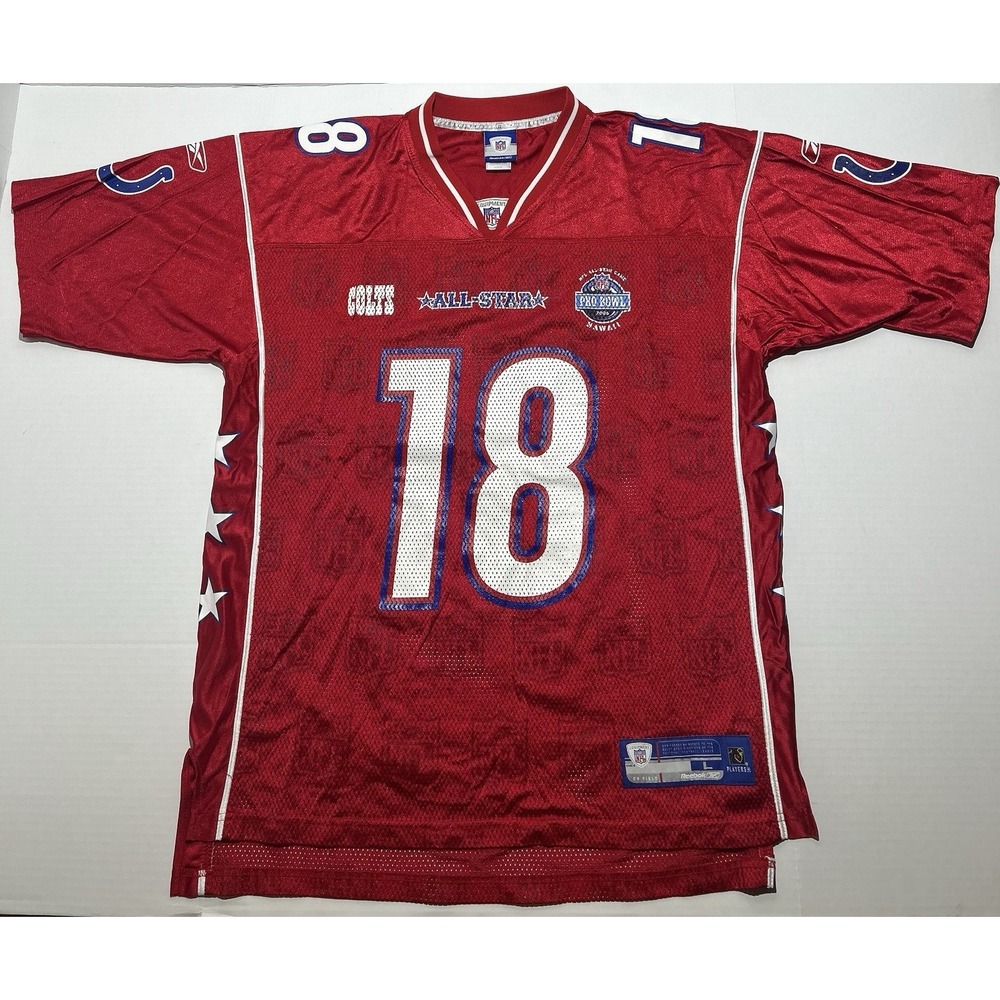 Authentic Peyton Manning Colts 2006 Pro Bowl Reebok Jersey Men's Size Large EUC
